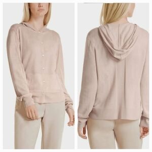 Marc Cain Light Pink Hooded Cardigan